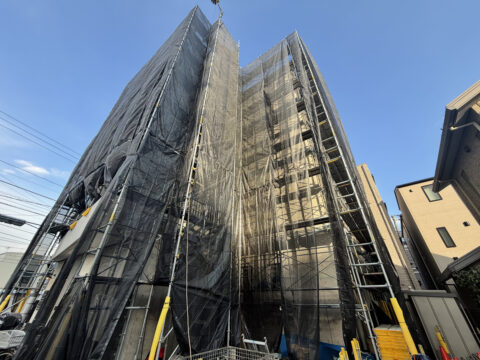 神奈川県某所　足場組立